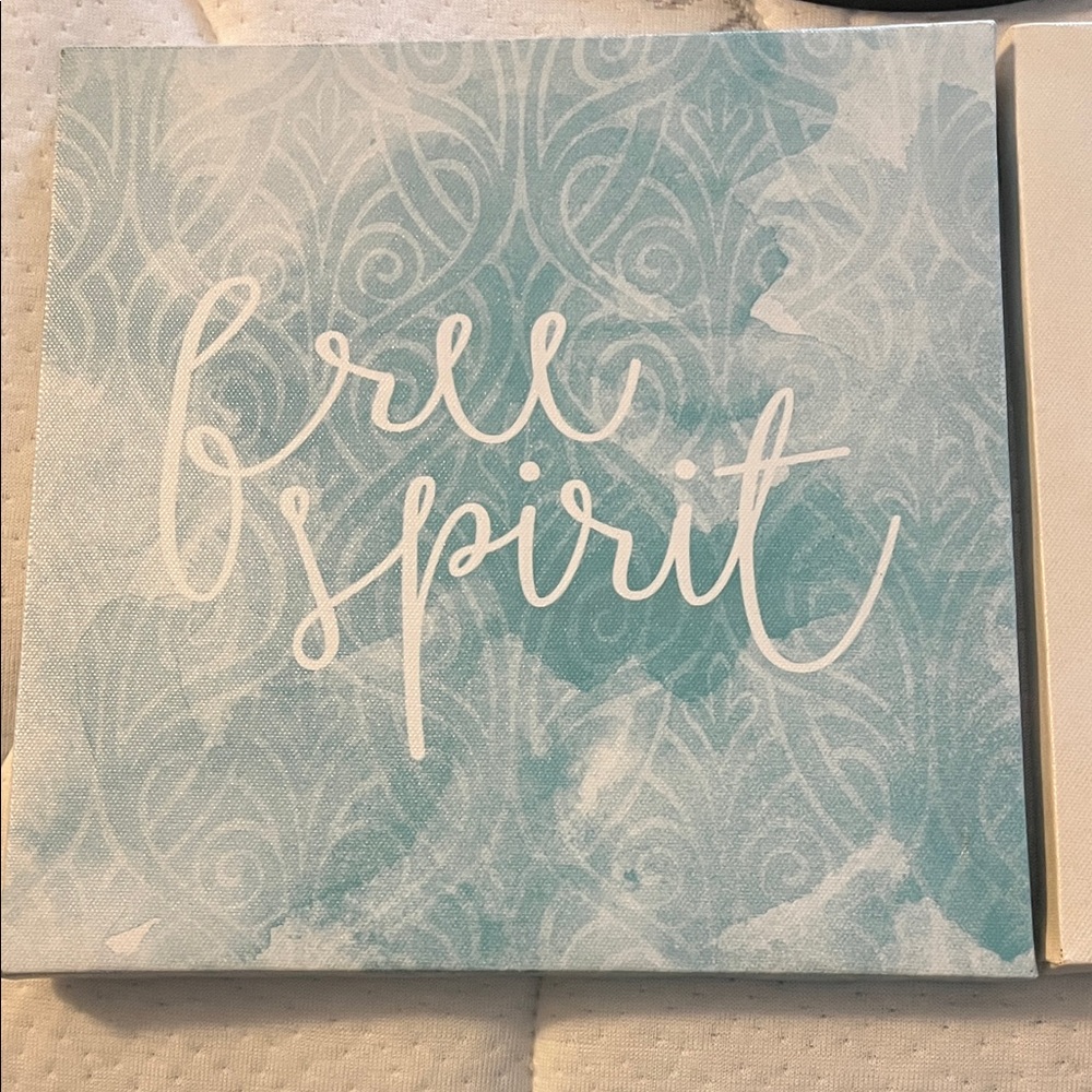 Inspirational Canvas Wall Art - Teal Free Spirit